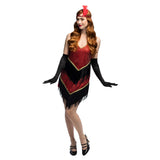 Déguisement Charleston Années 20 Femme - Robe Paillettes Rouge