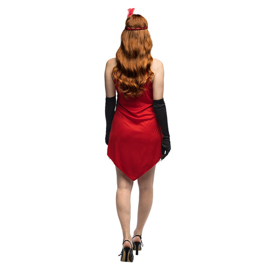 Déguisement Cabaret Années 20 Femme - Robe Rouge Paillettes