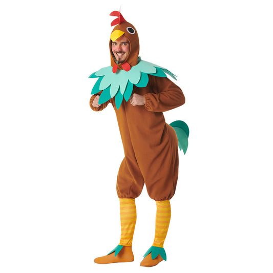 Déguisement Coq Marron Homme - Costume Fermier Adulte XL