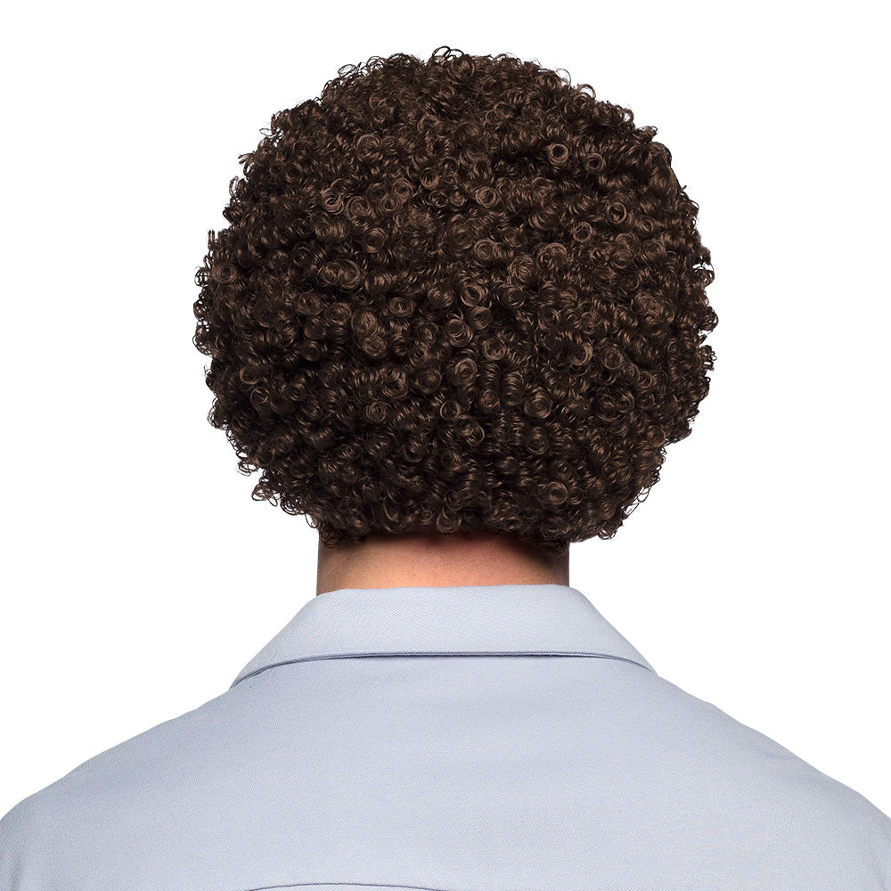 Perruque Afro Bouclée Marron - Déguisement Années 70