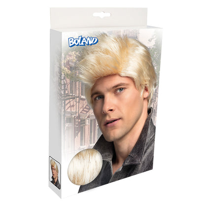 Perruque Blonde Courte Homme Années 80 - Déguisement Disco