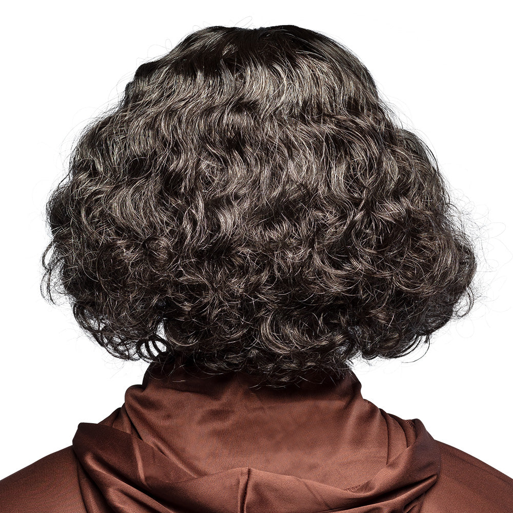 Perruque et Barbe Noire Longue - Déguisement Médiéval Adulte