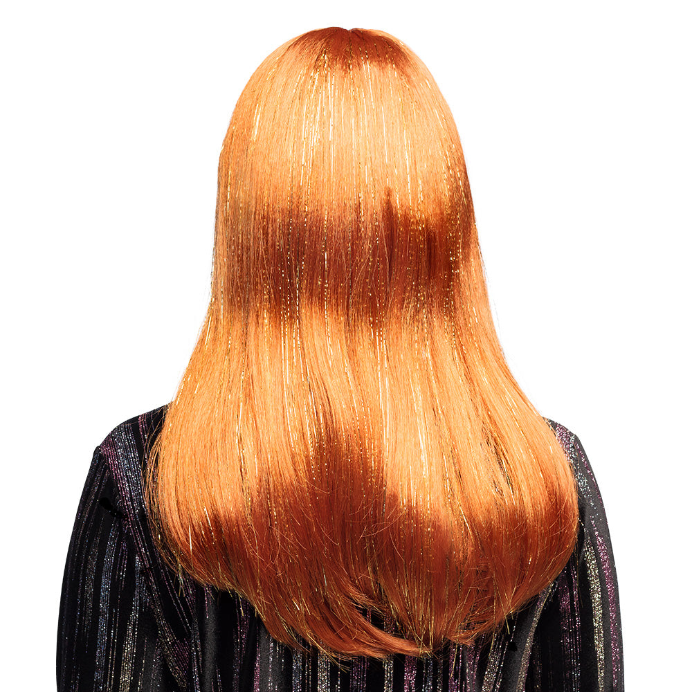 Perruque Longue Rousse Avec Frange - Déguisement Chic