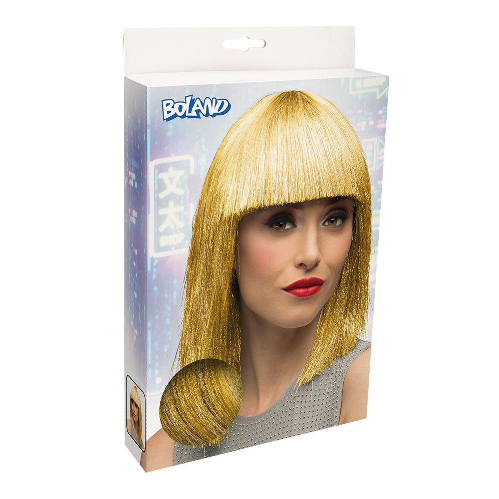 Perruque Blonde Longue Frange Lisse - Déguisement Années 70