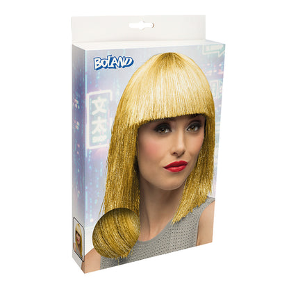 Perruque Blonde Longue Frange Lisse - Déguisement Années 70