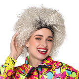 Perruque Afro Grise Volumineuse - Accessoire Disco Années 70
