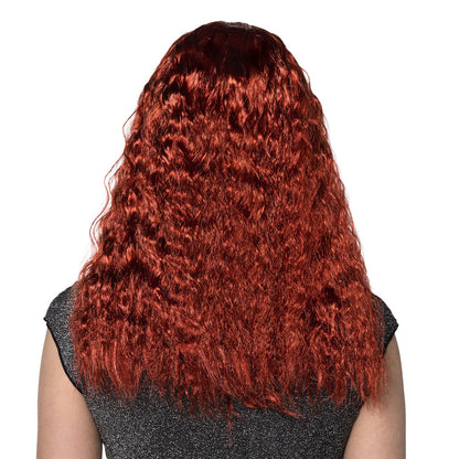 Perruque Bouclée Rousse Longue - Déguisement Femme Élégant