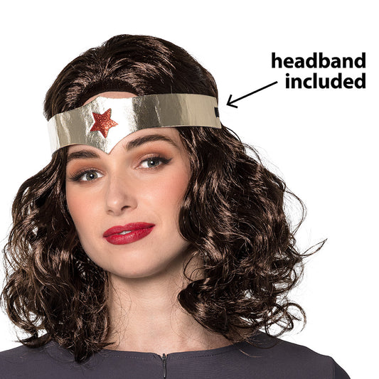Bandeau Wonder Woman avec Étoile Rouge - Accessoire Déguisement