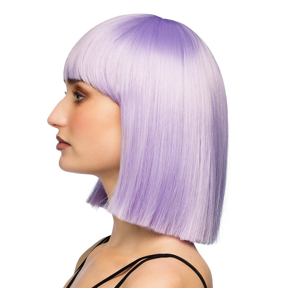 Perruque Violette Diamilla - Bob Court Frange Synthétique