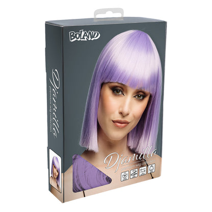 Perruque Violette Diamilla - Bob Court Frange Synthétique