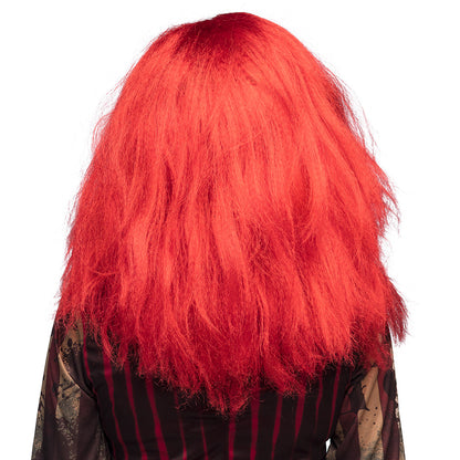 Perruque Longue Rouge Ondulée - Déguisement Femme Carnaval