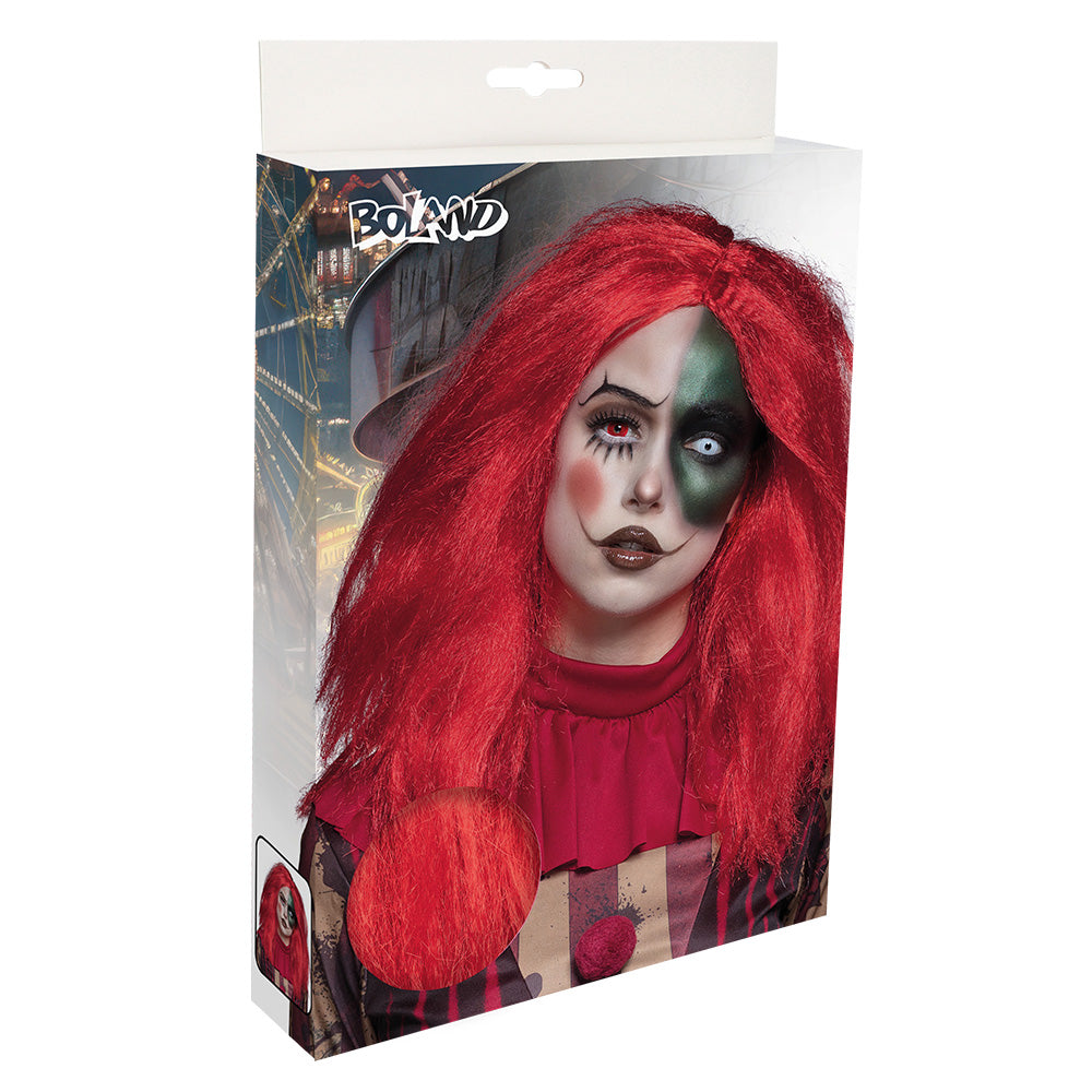 Perruque Longue Rouge Ondulée - Déguisement Femme Carnaval