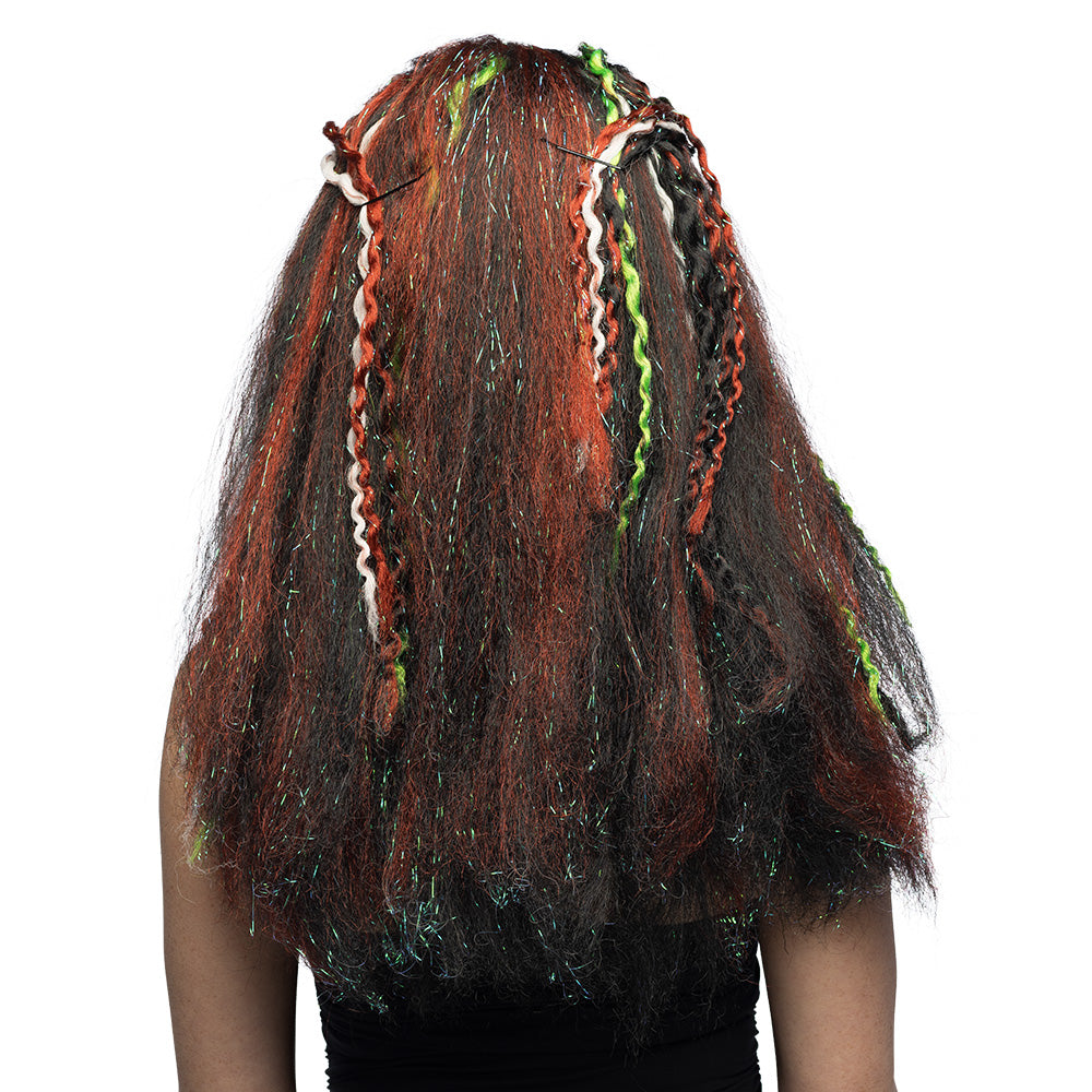 Perruque Dreadlocks Gothique Colorée Headband Tribal