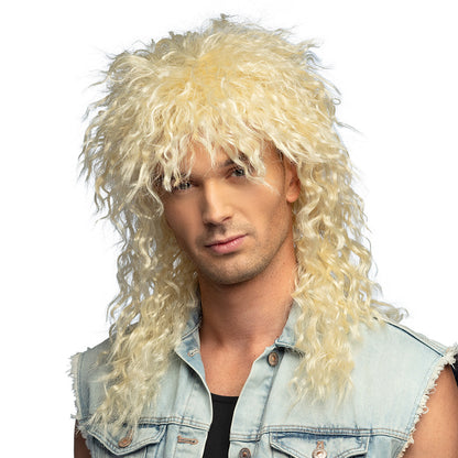 Perruque Blonde Bouclée Années 80 - Style Rock Glam