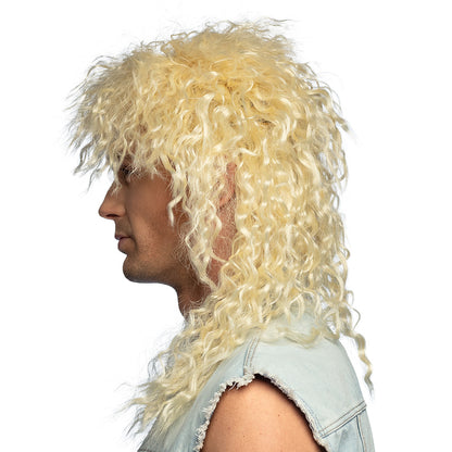 Perruque Blonde Bouclée Années 80 - Style Rock Glam
