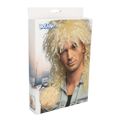 Perruque Blonde Bouclée Années 80 - Style Rock Glam