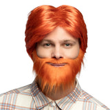 Barbe et Cheveux Roux Flamboyant - Déguisement Complet