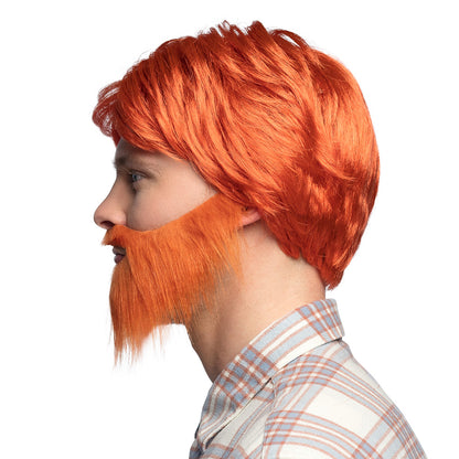 Barbe et Cheveux Roux Flamboyant - Déguisement Complet