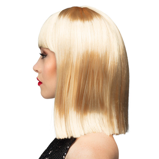 Perruque Blonde Bob Court avec Frange - Déguisement Années 60