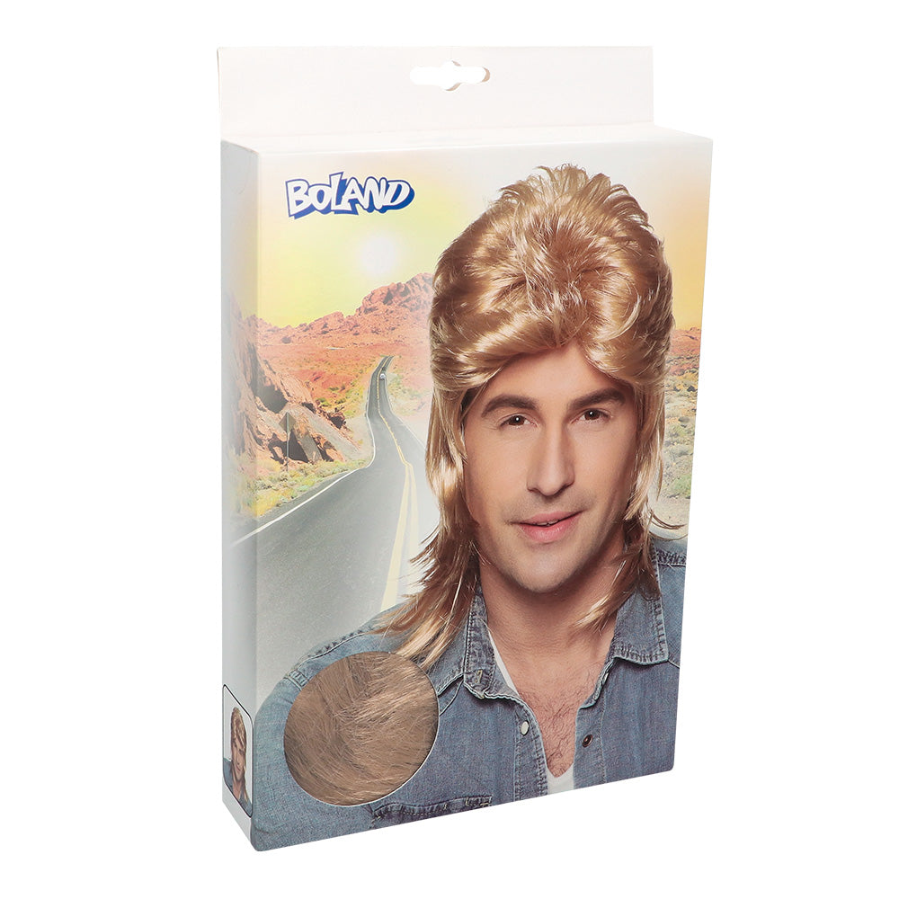 Perruque Mullet Blonde Années 80 - Déguisement Rétro