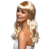 Perruque Blonde Longue Ondulée avec Frange - Déguisement Années 70