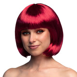 Perruque Bob Rouge Brillant Femme - Coupe Courte Tendance