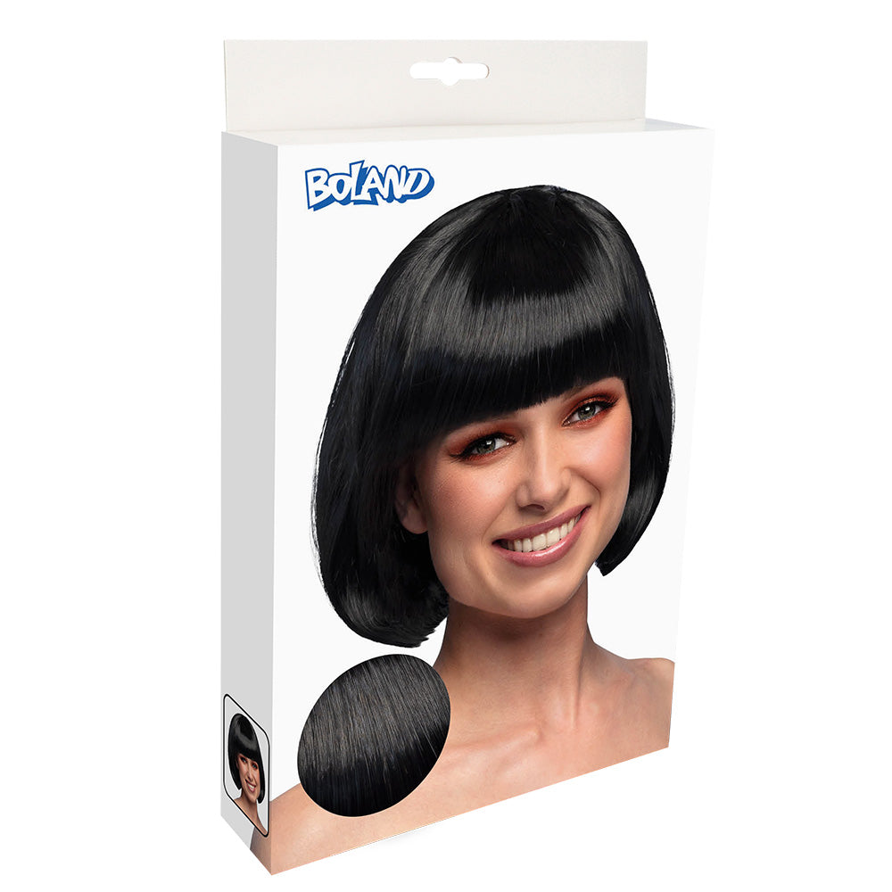 Perruque Bob Noir Frangé - Déguisement Années 20