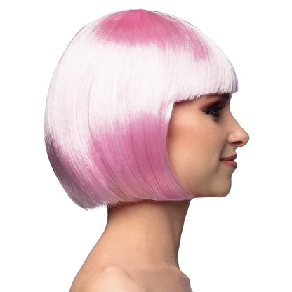 Perruque Bob Rose Fuchsia Dégradée - Accessoire Fête & Déguisement