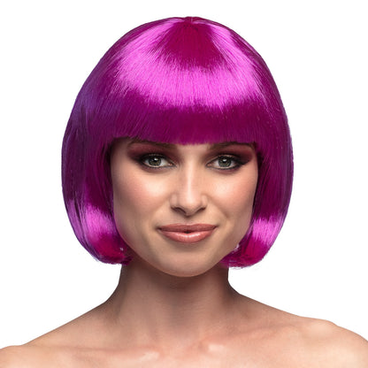 Perruque Bob Fuchsia Brillant - Déguisement Année 80