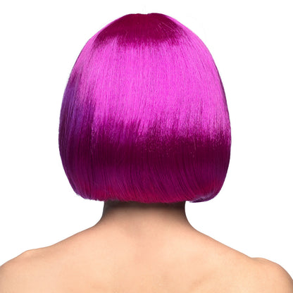Perruque Bob Fuchsia Brillant - Déguisement Année 80