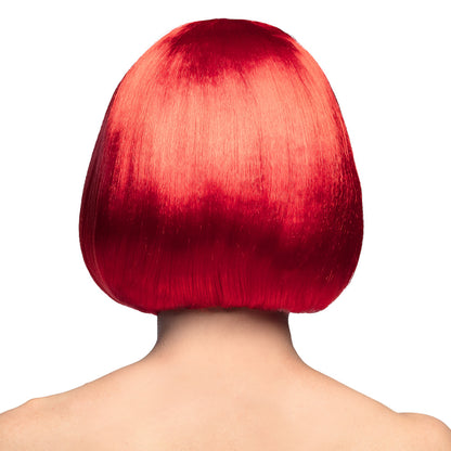 Perruque Carré Rouge Brillant - Déguisement Années 80