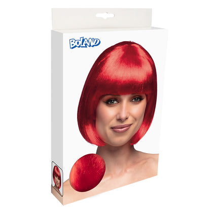 Perruque Carré Rouge Brillant - Déguisement Années 80