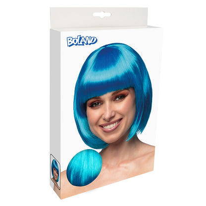 Perruque Bob Bleu Turquoise - Déguisement Années 60