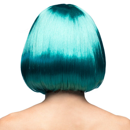 Perruque Carré Turquoise Brillant - Perruque Bob Femme
