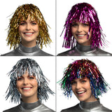 Perruque Pailletée Multicolore - Déguisement Disco & Fête