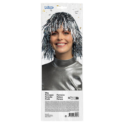 Perruque Pailletée Multicolore - Déguisement Disco & Fête