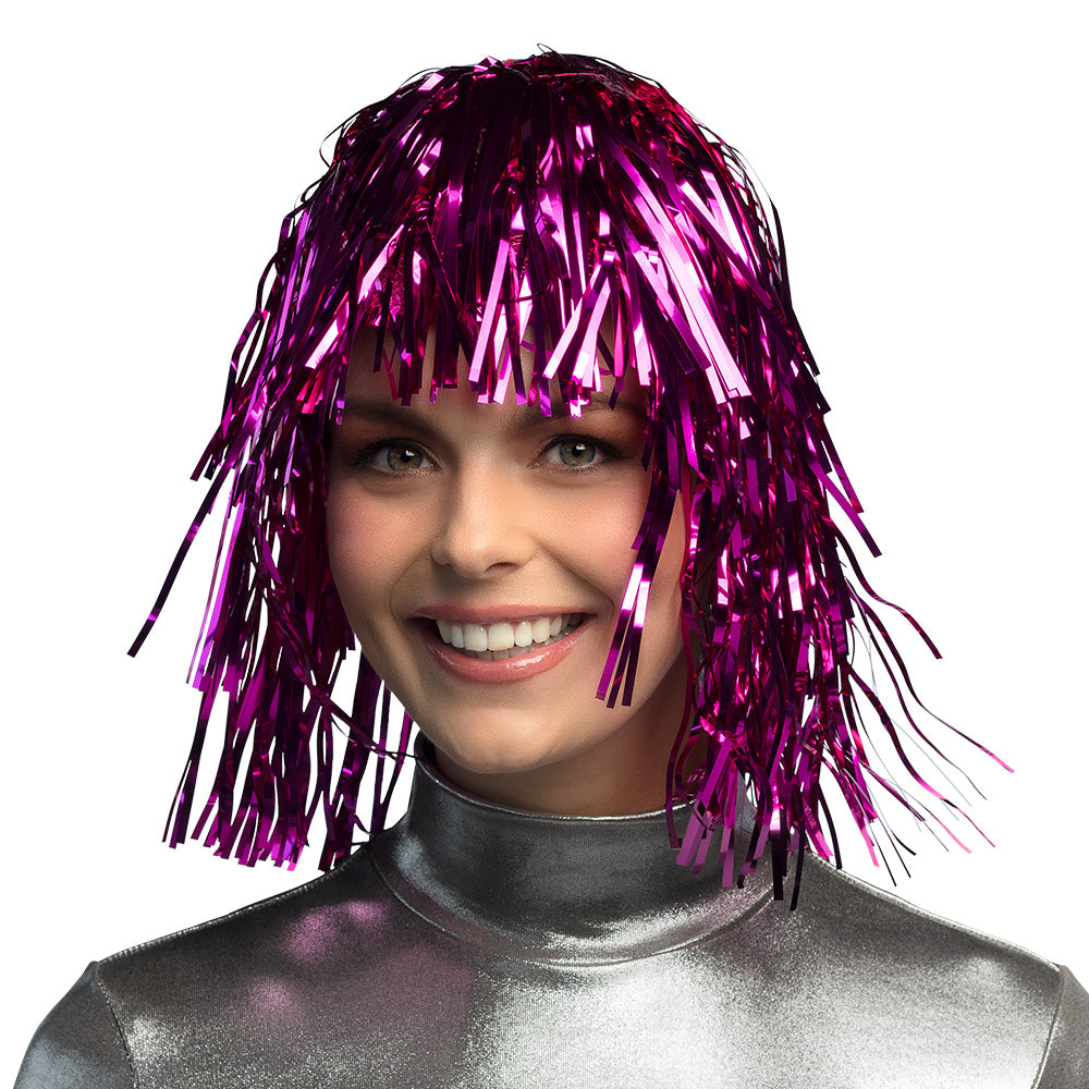 Perruque Pailletée Multicolore - Déguisement Disco & Fête