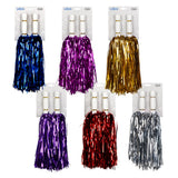 Pom-poms de Cheerleading Métallisés - 6 Couleurs (2 pcs)