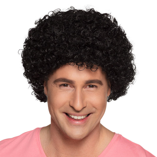 Perruque Afro Bouclée Noire - Style Rétro Années 70