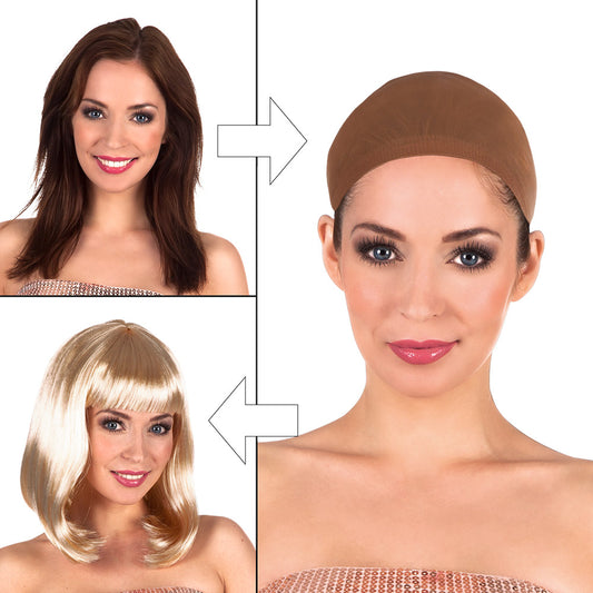 Bonnet Chauve en Tissu - Accessoire Déguisement Adulte