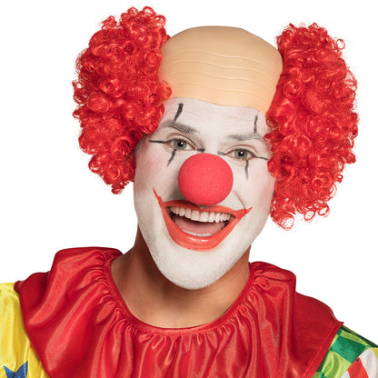Kit Clown Complet - Perruque Rouge, Nez et Maquillage