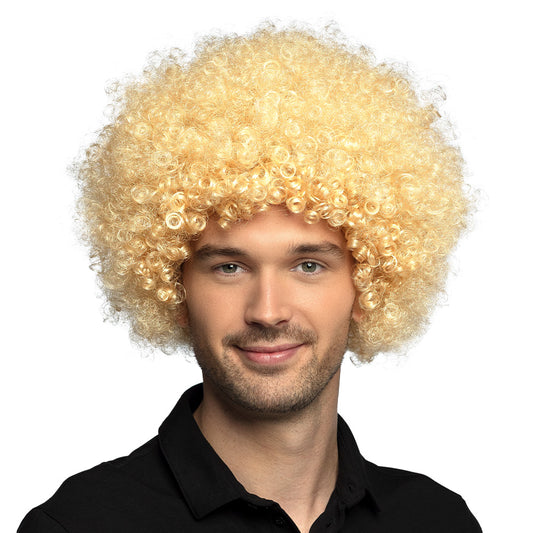 Perruque Afro Blonde Bouclée Années 70 - Déguisement Disco