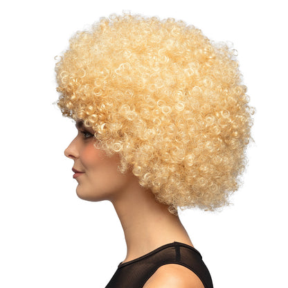 Perruque Afro Blonde Bouclée Années 70 - Déguisement Disco