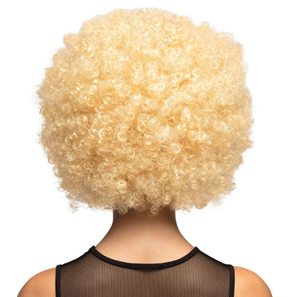 Perruque Afro Blonde Bouclée Années 70 - Déguisement Disco