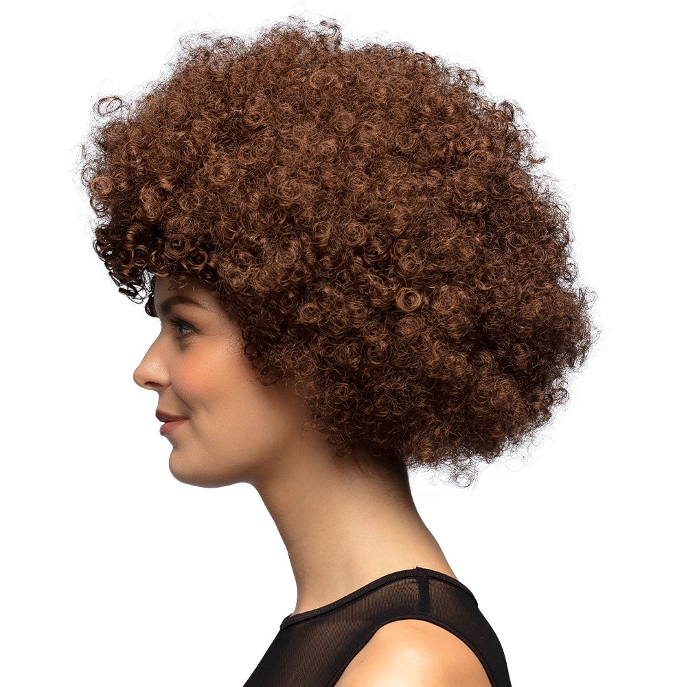 Perruque Afro Bouclée Marron - Déguisement Années 70