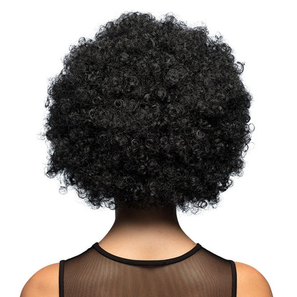 Perruque Afro Noire Bouclée - Déguisement Années 70 Disco
