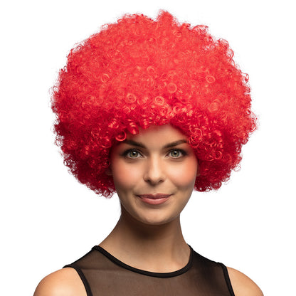 Perruque Afro Bouclée Rouge - Déguisement Années 70