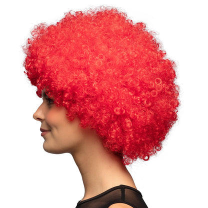 Perruque Afro Bouclée Rouge - Déguisement Années 70