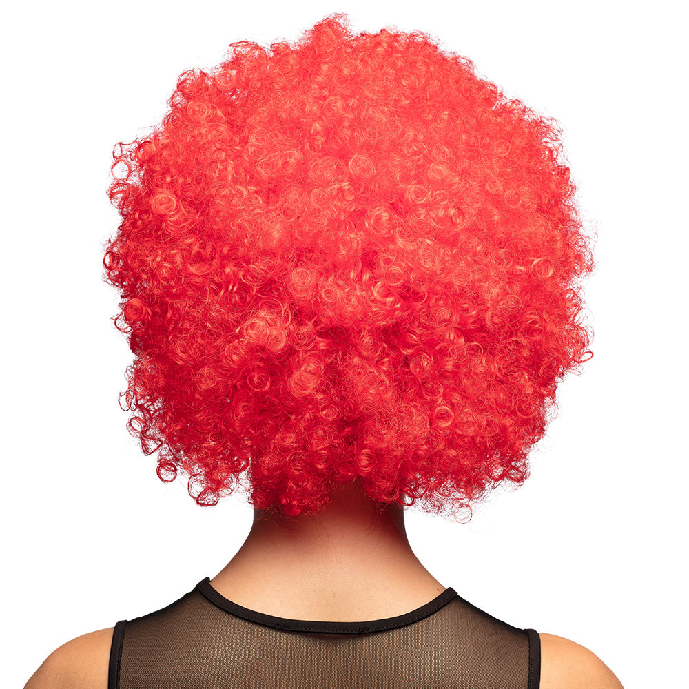 Perruque Afro Bouclée Rouge - Déguisement Années 70
