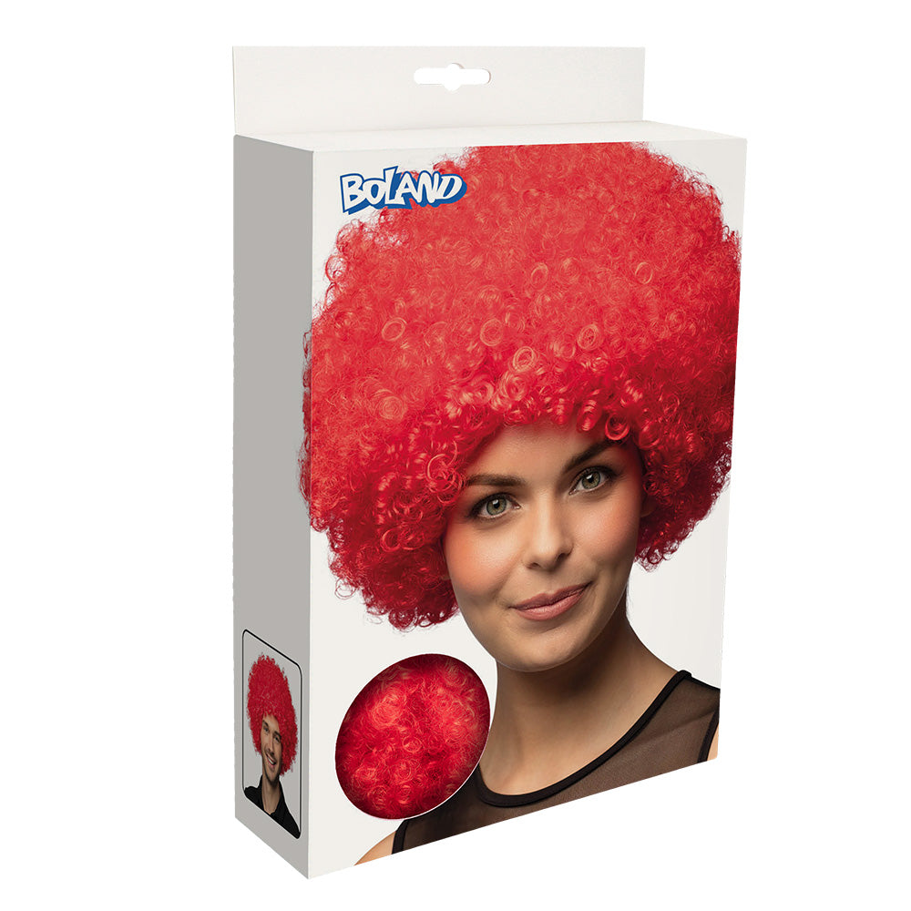 Perruque Afro Bouclée Rouge - Déguisement Années 70